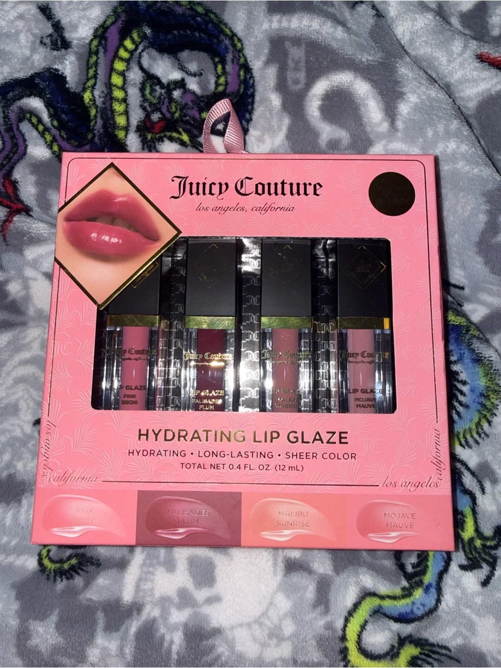 Juicy Couture Hydrating Lip Glaze Set - Pink & Neutral Shades